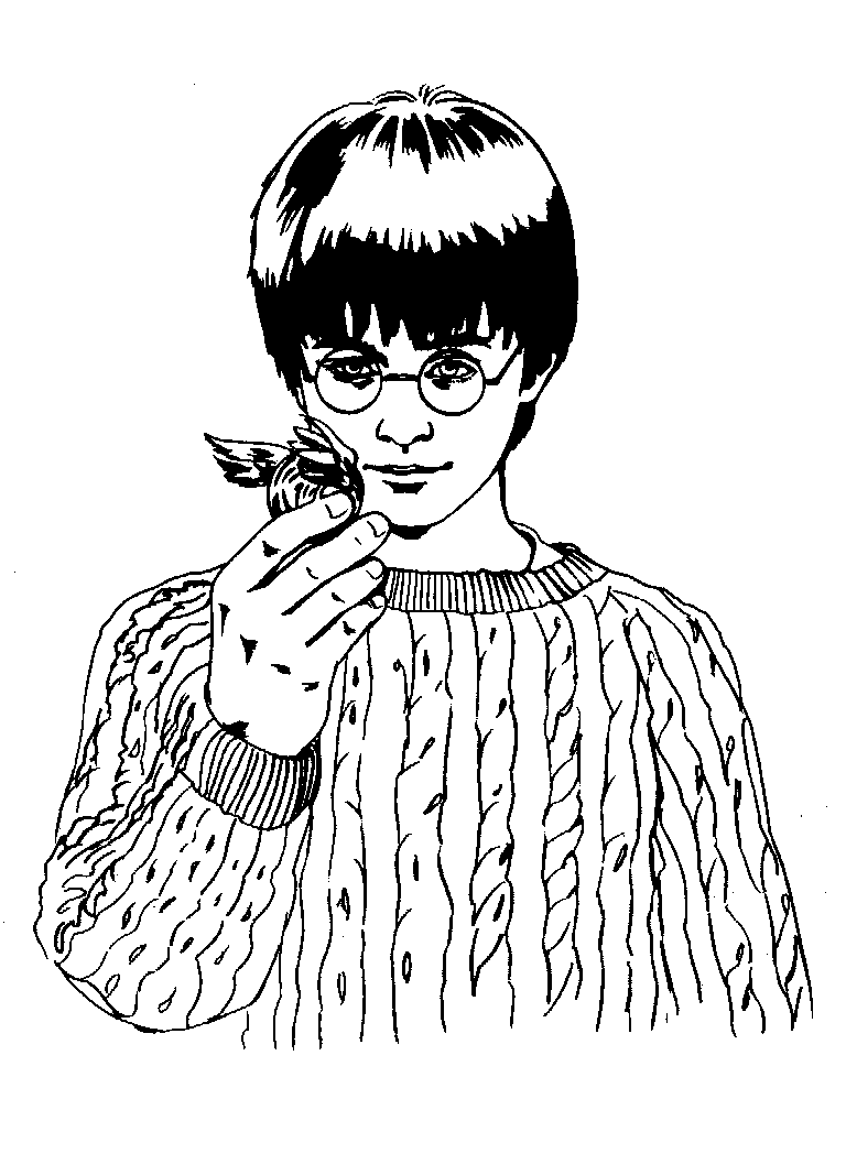 Plansa de colorat cu Harry Potter 68 169